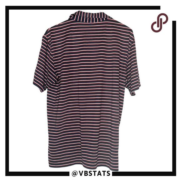 Peter Millar Mens Summer Comfort Stripe Short Sleeve Polo Shirt Multicolor Large - Picture 2 of 8
